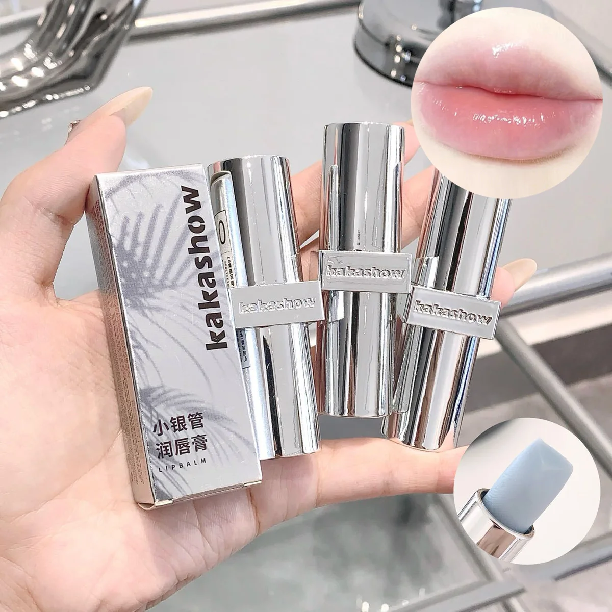 Kakashow Temperature Color Change Lip Balm Hydrating Moisturizing Fade Lip Lines Anti-Cracking Lip Care