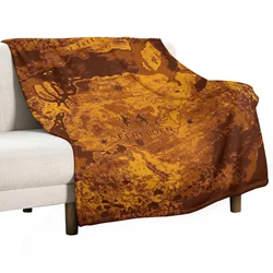 Age Dragon Map | Fantasy RPG Game Gamer | Warden Hero Inquisitor Gryphon Throw Blanket Luxury Blanket Luxury Throw Blanket