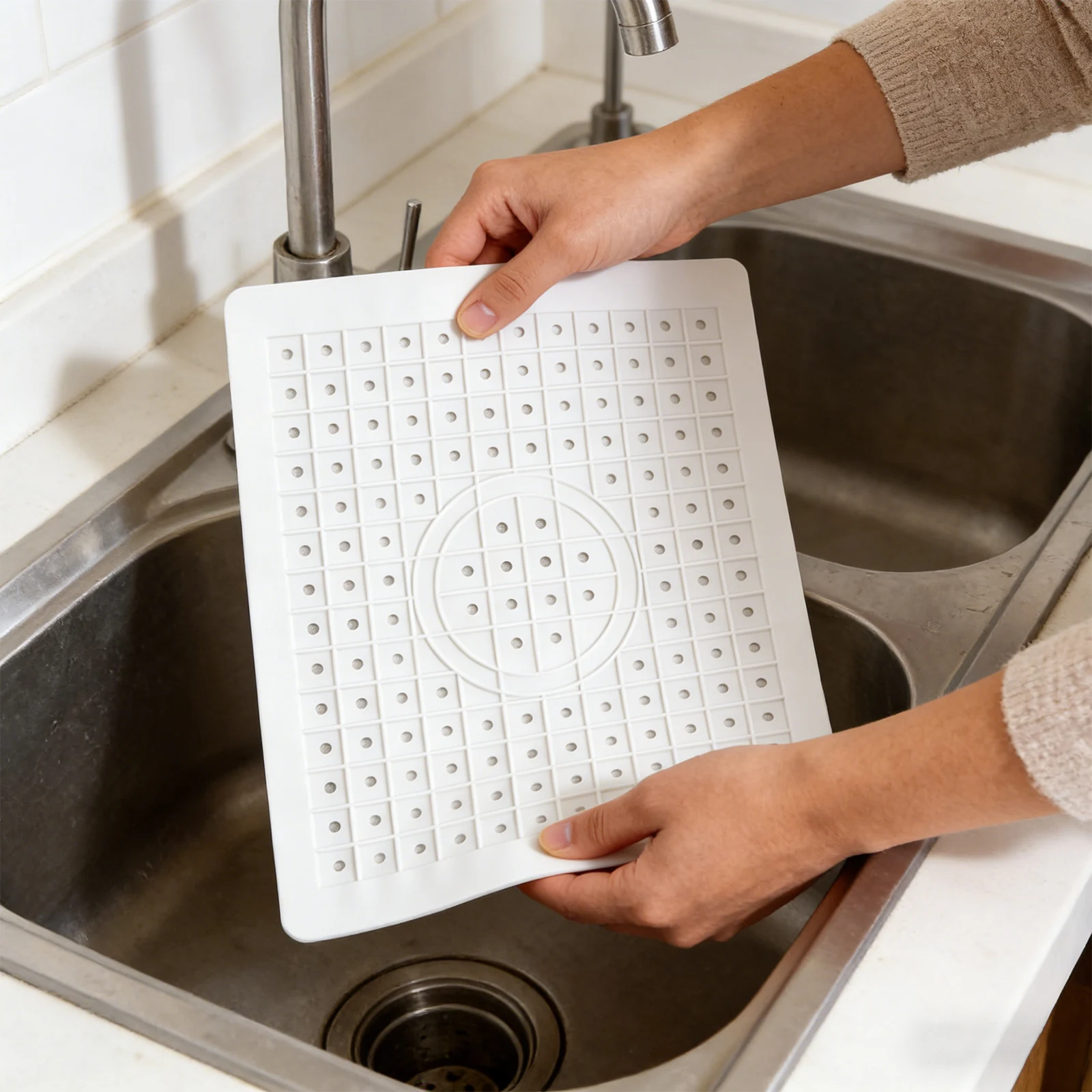 

Kitchen Sink Mats, 2-pack, Food-grade Rubber, Easy-to-clean, Sink Protector, Kitchen Mat.