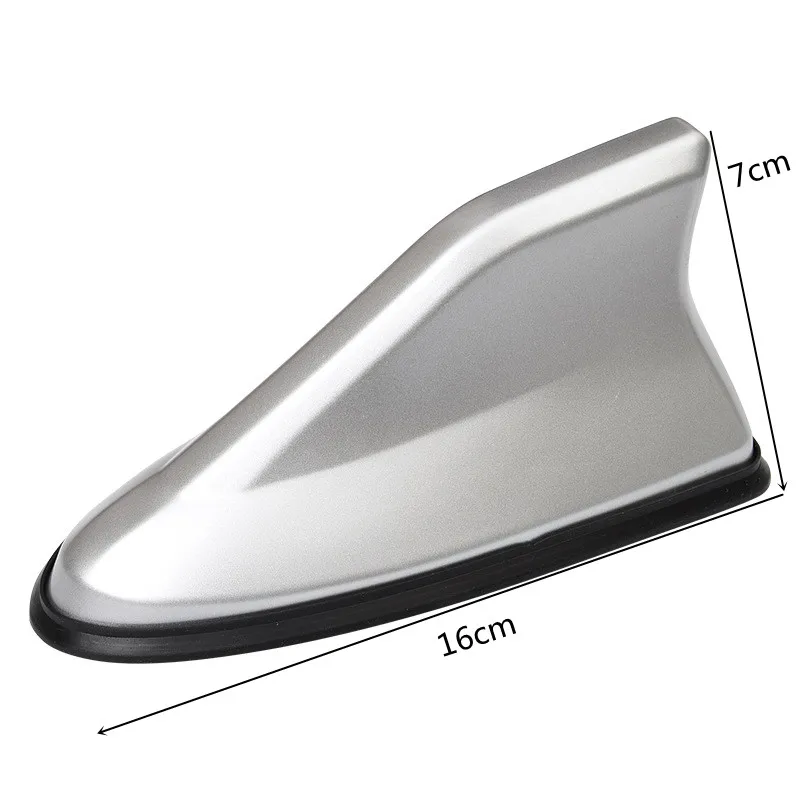 Universele Carbon Fiber Look Autodak Top Mount Haaienvin Antenne Antenne Toppers Autoradio AM FM Antenne Signaalversterker Antenne
