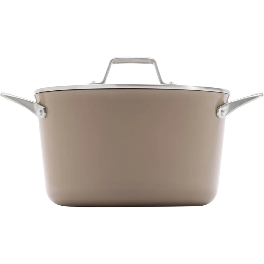 

Премьер-керамика с антипригарным покрытием 7Qt. Голландская духовка с крышкой Гриб Серый