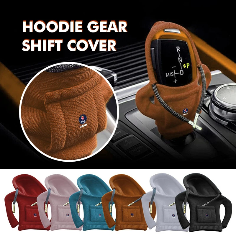 Hoodie Car Cover Gearshift Hoodie Sweatshirt Change Lever For SAAB 9-3 9-5 93 9000 900 9-7 600 99 9-X 97X Turbo X