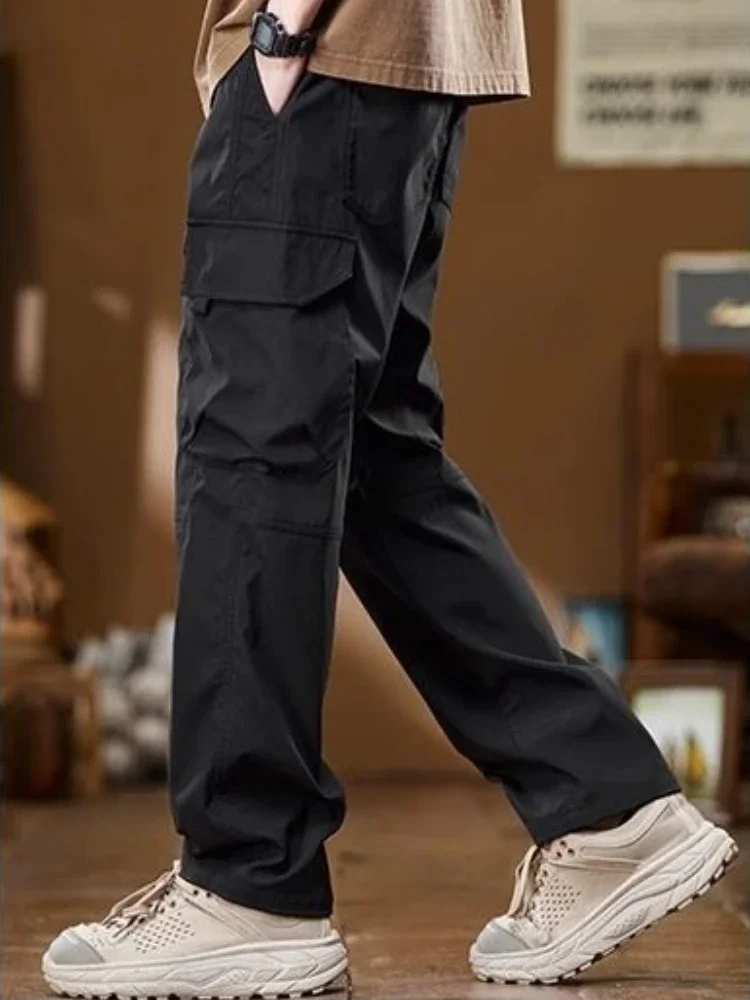 

Outdoor Men's Cargo Pants Trekking Low Price Minimalist Nylon Korean Style Baggy Cheapest Luxury High Quality Long Male Trousers