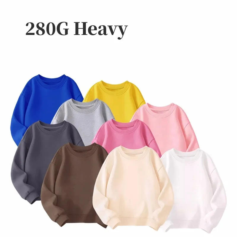

Baby and Girls Boys Original Cotton Plain Basic Sweatshirt School Kids Track Pullover Top Children Workout Jumper Outfit 1-14 Yr
