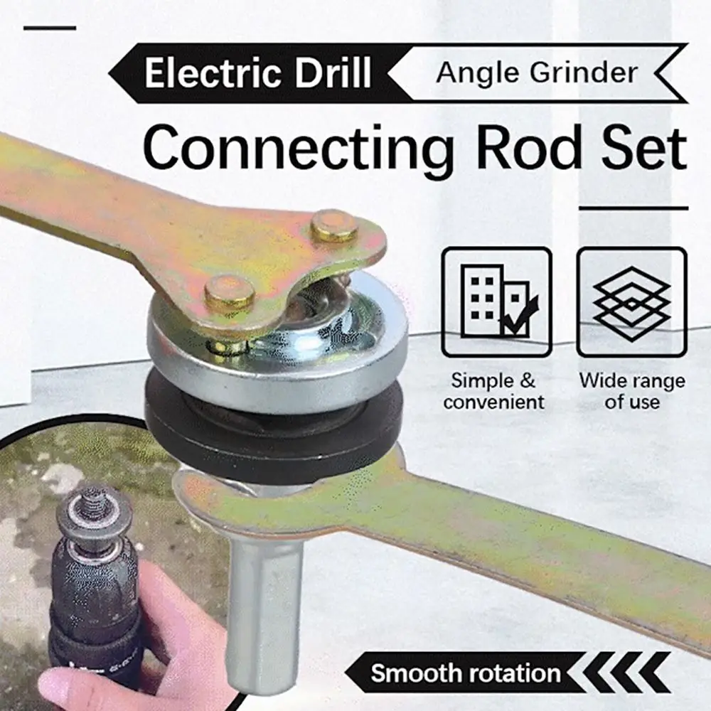 1Set with Wrench Electric Drill Conversion Angle Grinder Set for Cutting Disc Polishing Wheel Metal Handle Holder Adapter Tool