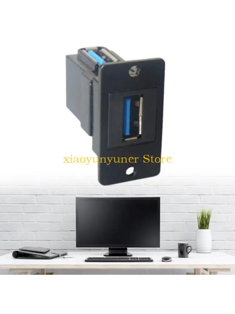 P9JB Fast Charging USB Two Head Panel Socket Toolless Installation Plastic Housing