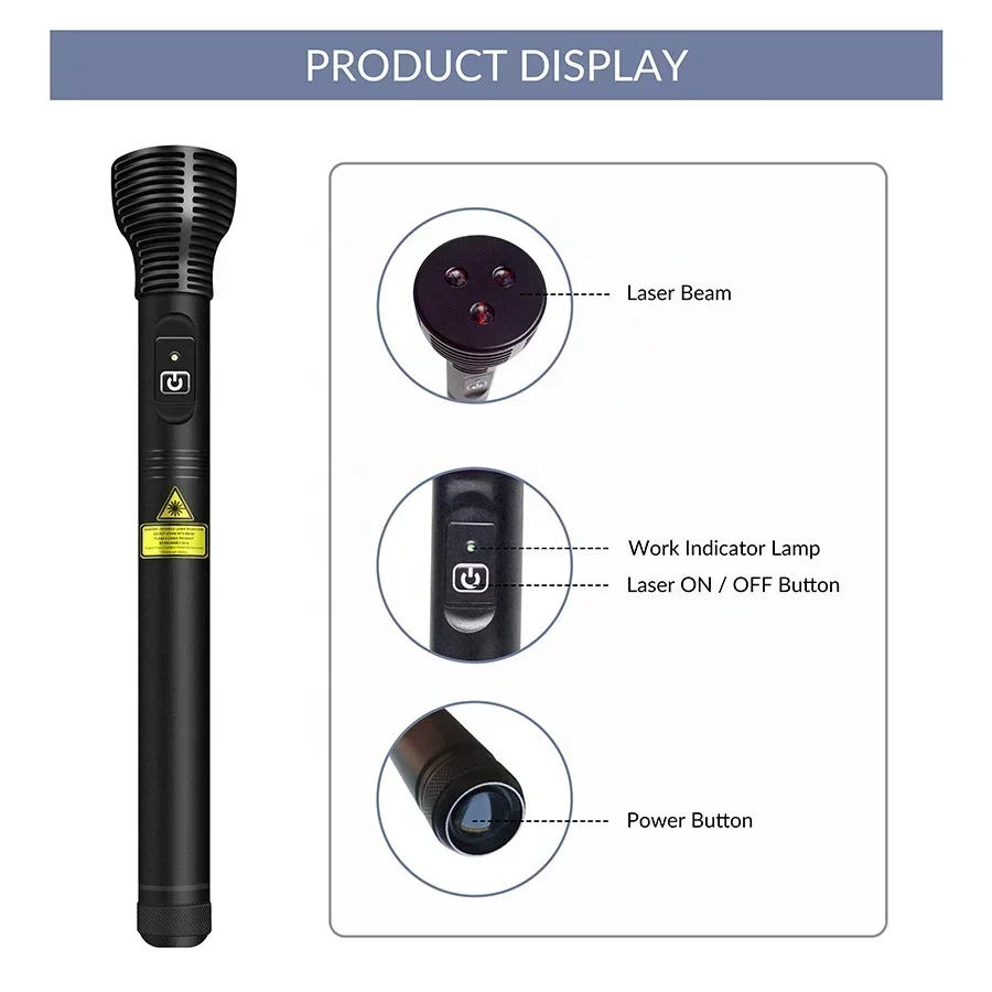 Quick effect drug free 808nm physical cold laser therapy pen for smoke quit and health care Hot sales
