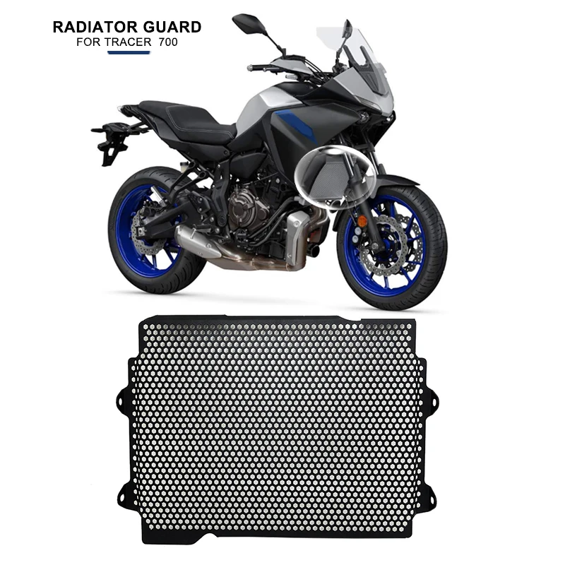 For YAMAHA TRACER 700 Motorcycle Radiator Guard Grill Cover Water Tank Cooler Bezel Protector Tracer700 Tracer 7/GT 2016-2023