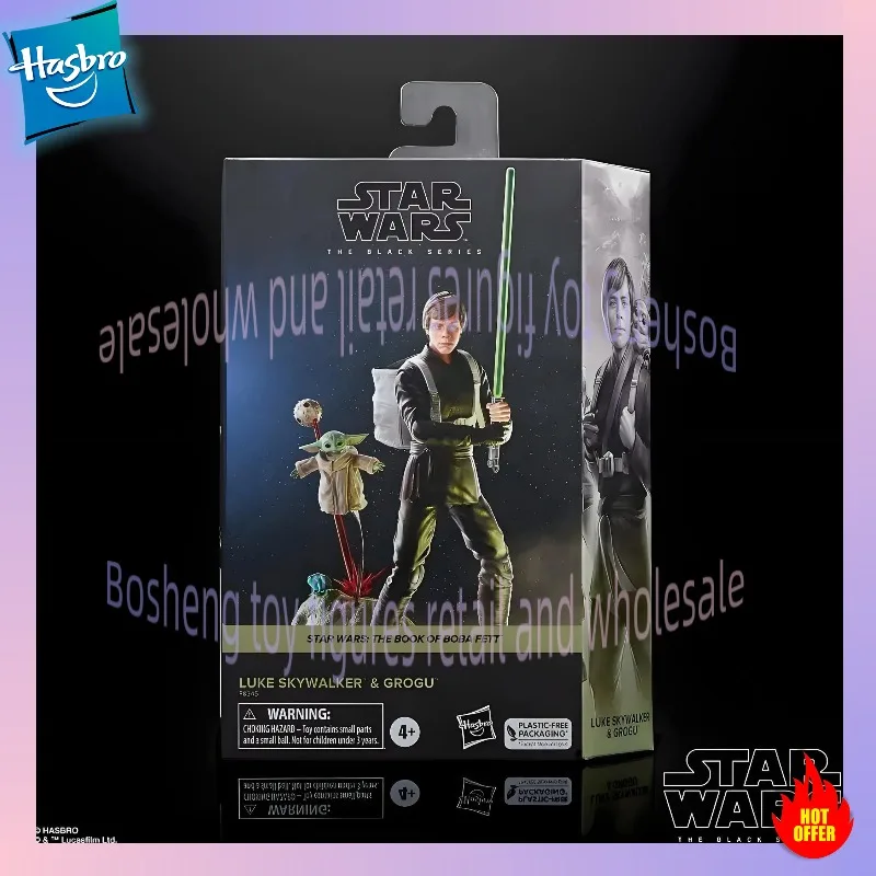 

Hasbro STAR WARS The Black Series Luke Skywalker & Grogu The Book of Boba Fett 6-Inch Action Figures 2-Pack Toy Gift