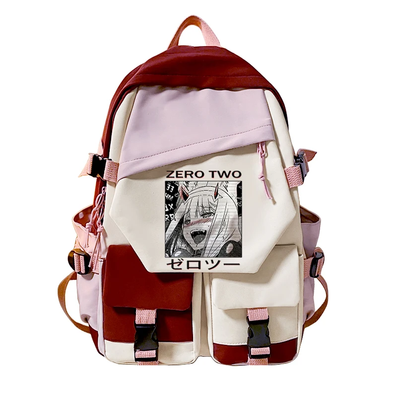 Zaino per laptop per adolescenti Zaino da scuola in tela cool da donna Zaini per studenti DARLING In The FRANXX Zaino alla moda per ragazzo e ragazza anime