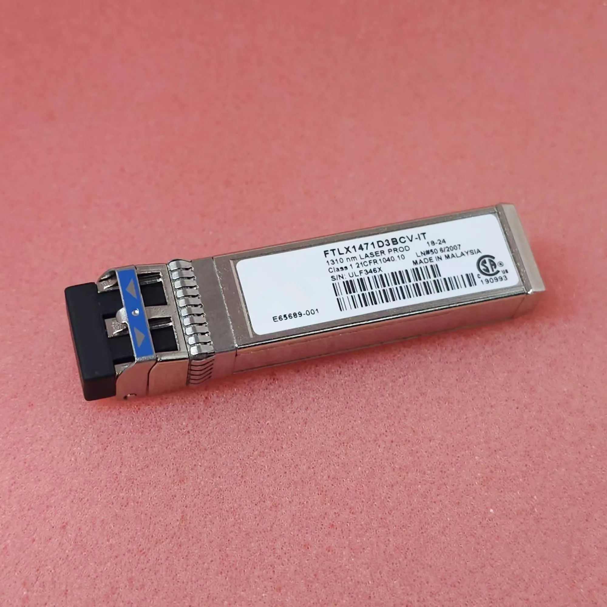LR 10Gb Sfp+ 10KM Single Mode FTLX1471D3BCV-IT/E65689-001/E10GSFPLR 10G 10KM 1310nm/General Purpose Fiber Optical Network Module