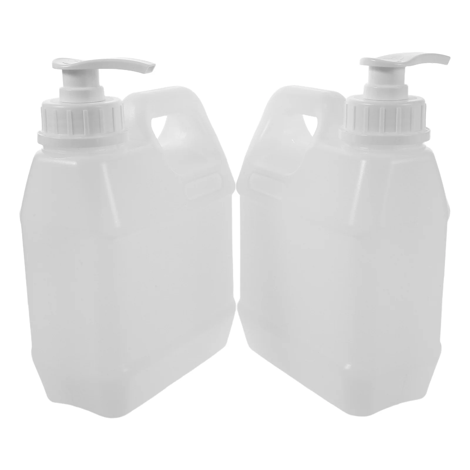 

2Pcs Transparent Plastic Pump Bottles Refillable Shower Dispenser for Shampoo Body Wash Lotion Kitchen Bathroom