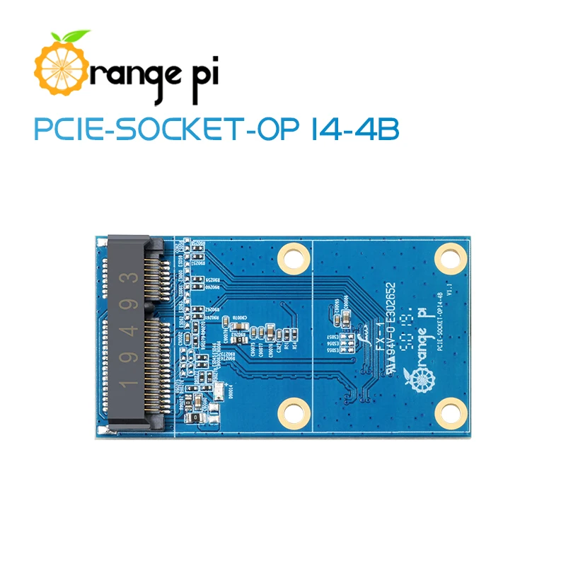 Laranja Pi 4 e 4B Placa de Expansão PCIE Soquete, Interface Especial Board, Development Board