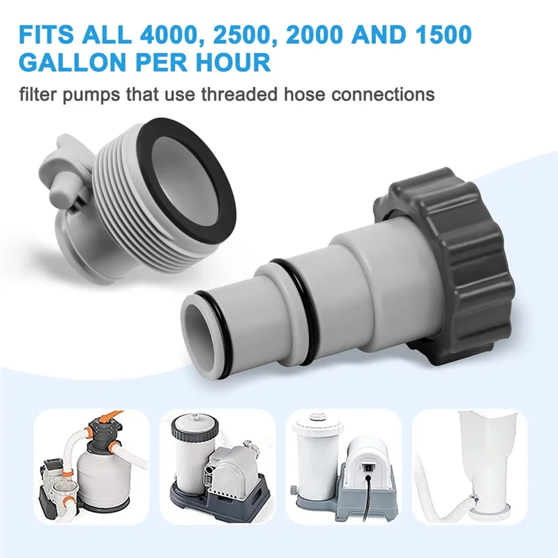 HOT-Pool Hose Adapter, Adapter A For Pool, Hose Adapter Pool, Pool Hose Adapter Set, Hose Adapter For Pumps, For Pool Hose