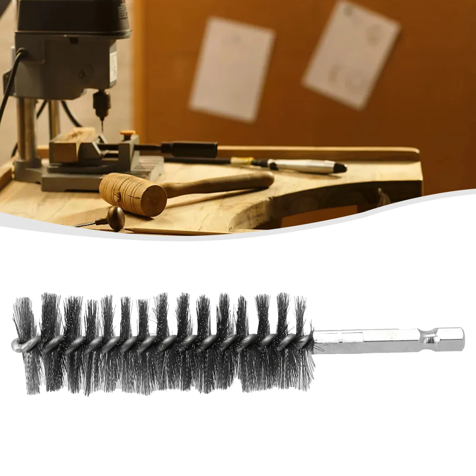 1pcs 9/20/22/25mm Stainless Steel Wire Tube Machinery Cleaning Brush Polishing For Removing Paint/rust Hand Tools