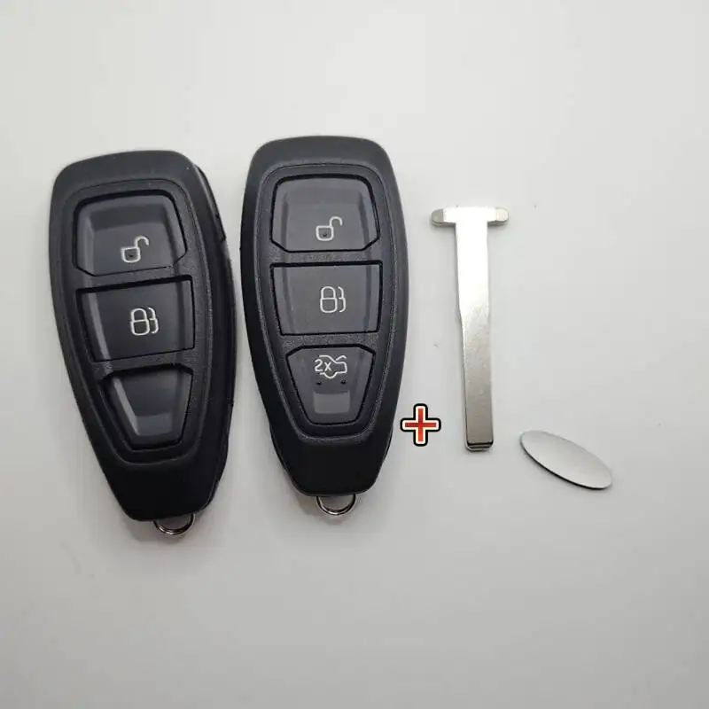 Afstandsbediening Smart Key Case 2/3 Knoppen voor Ford Focus C-Max Mondeo Kuga Fiesta Focus Titanium FOB sleutels Shell Vervanging