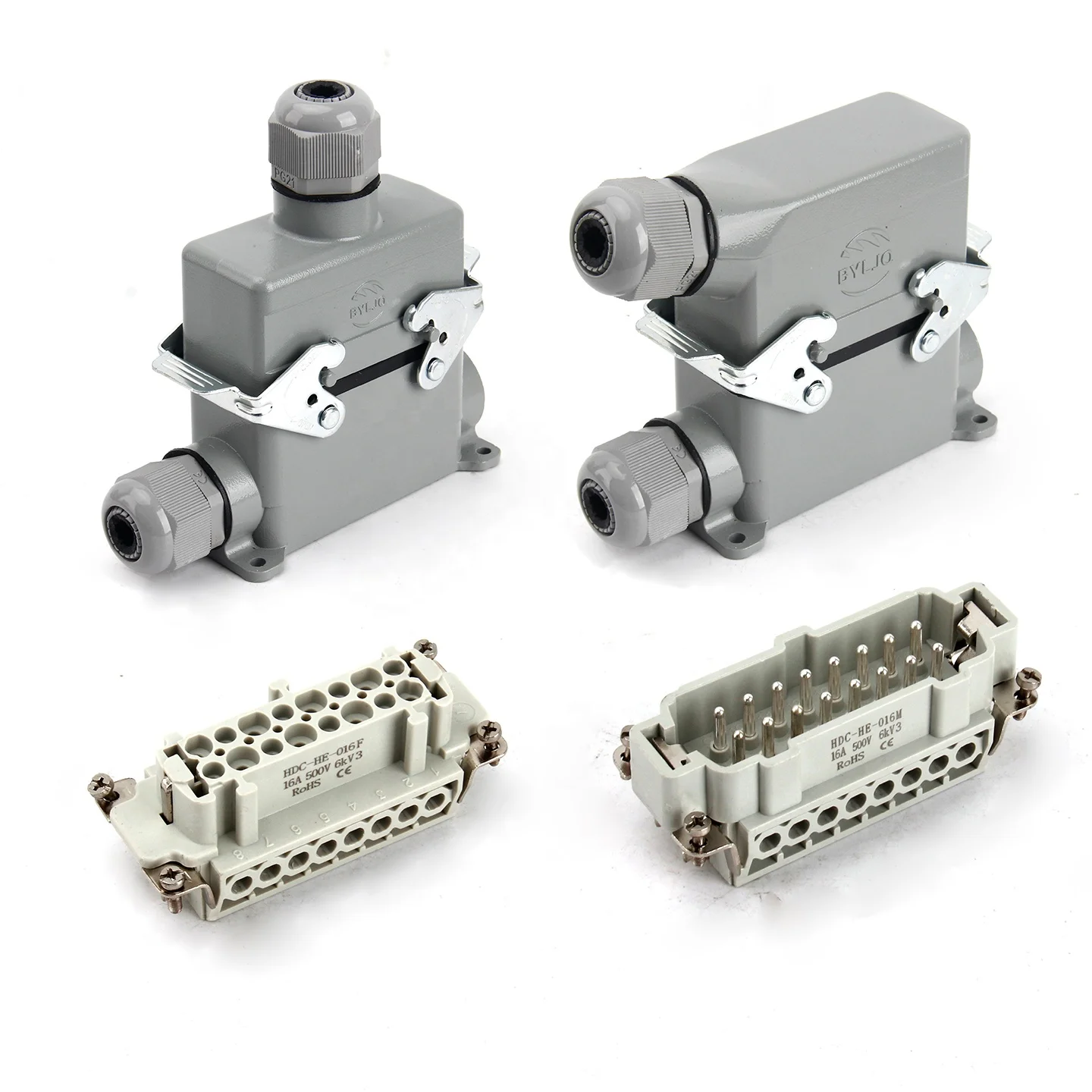 Heavy  Connector HDC HE-016/HE-020 Male/Female IP65 Waterproof Dustproof Power PCB Connectors