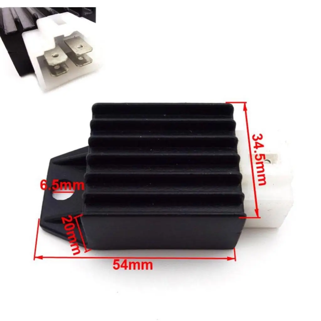 Motorcycle Ignition Coil CDI Unit Plus Rectifier Regulator 4 Pin Set Performance Upgrade for 50cc 70cc ATV
