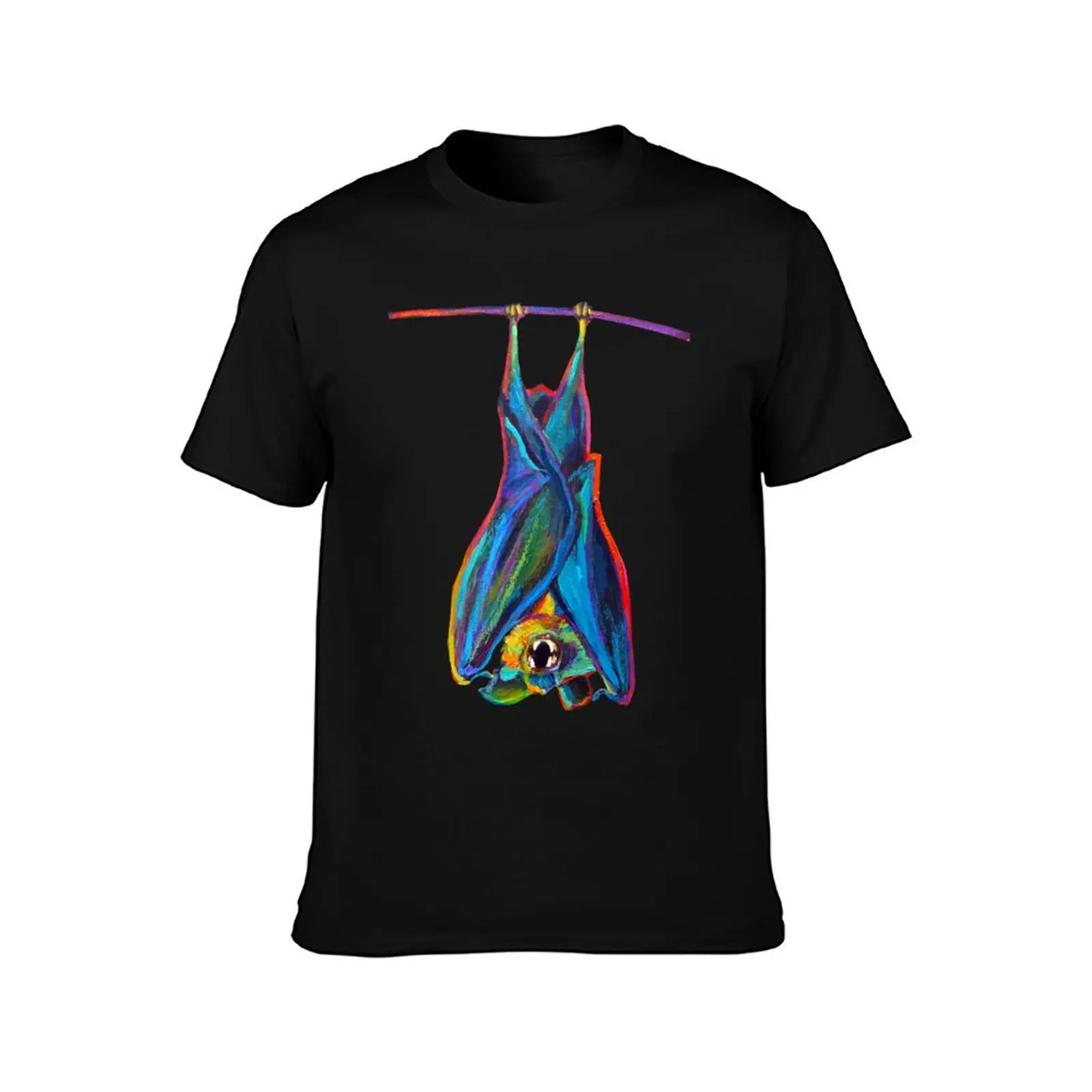 Spooky Hanging Bat T-Shirt Sports Casual Breathable Tee Shirt T-Shirt