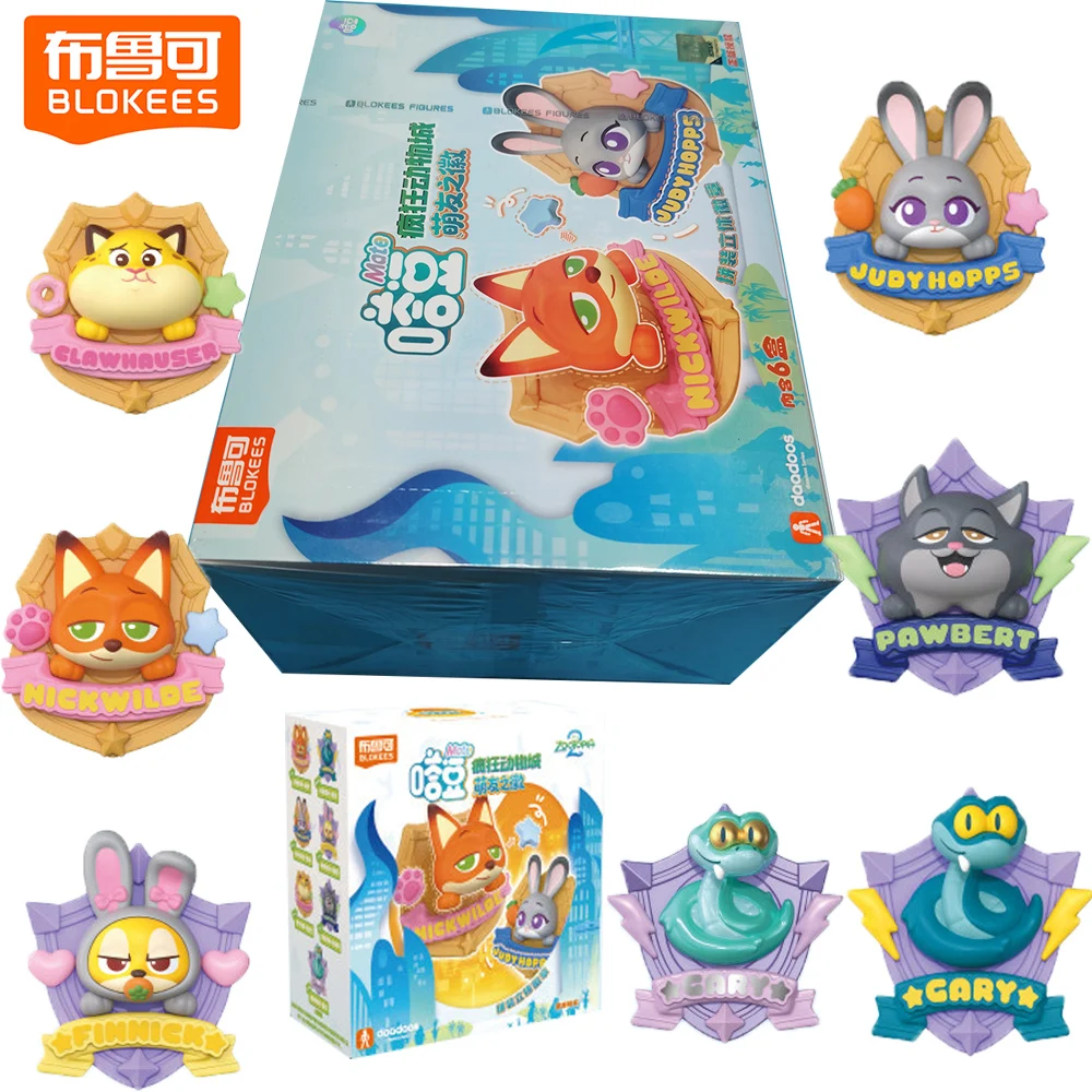 

New BLOKEES Original Zootopia 2 Daadoos Mini Blind Box Creative Personalized Exquisite Figures Toys Model Kids Holiday Gifts