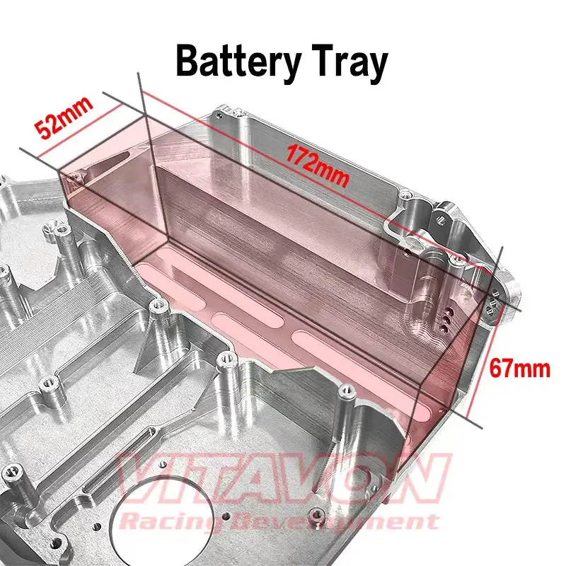 VITAVON CNC ALU7075 Redesigned Main Chassis For Traxxas UDR 1:7