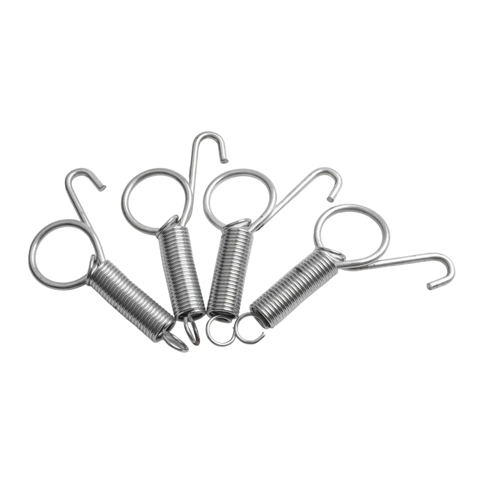 4pcs 7.5cm Rabbit Cage Door Spring Hooks, Easy To Use Cage Door Locks Pet Chicken Pigeon Cage Door Spring Hook Trough Hooks