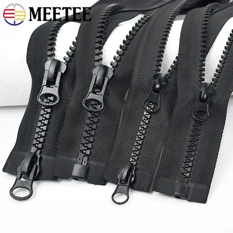 60-300cm 5# 8# Resin Zipper For Sewing Open-End Single/Double Slider Zippers Pocket Pants Zip Repair Kit DIY Garment Accessories