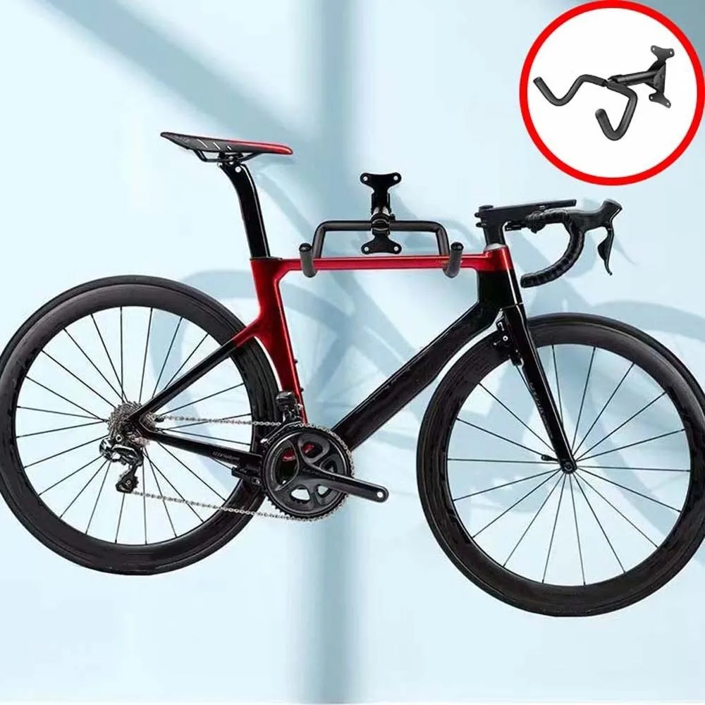 

Foldable Design Beam Bicycle Frame Scalable 360 Degree Rotating Rack Stretchable Bike Holder Aluminum Alloy Double Hook