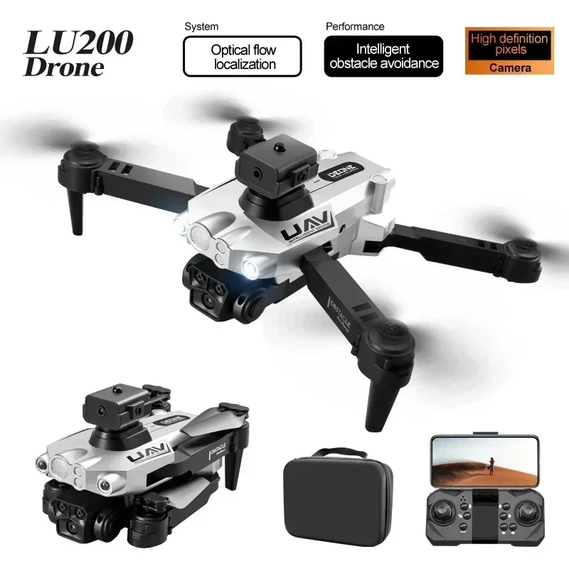 Bexine LU200 Pro Drone 8K Triple Camera with 5G GPS WiFi FPV Obstacle Avoidance Optical Flow Aerial Photography RC Quadcopter