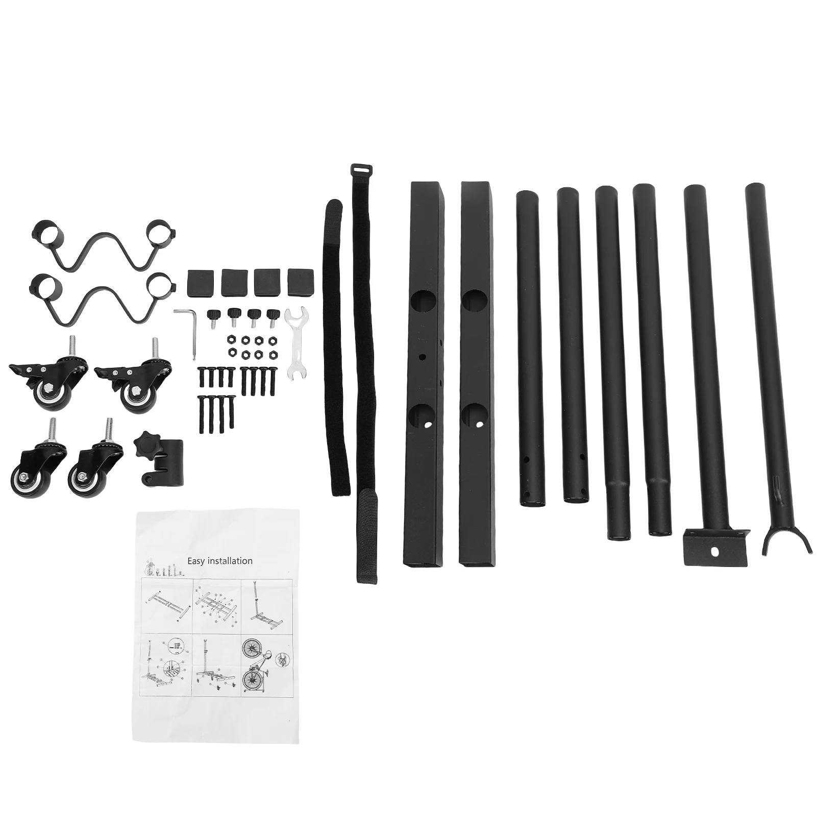 

Портативная велосипедная стойка с железной опорой для различных размеров велосипеда, высокая прочность, низкоуглеродистая сталь GK001, велосипедная стойка