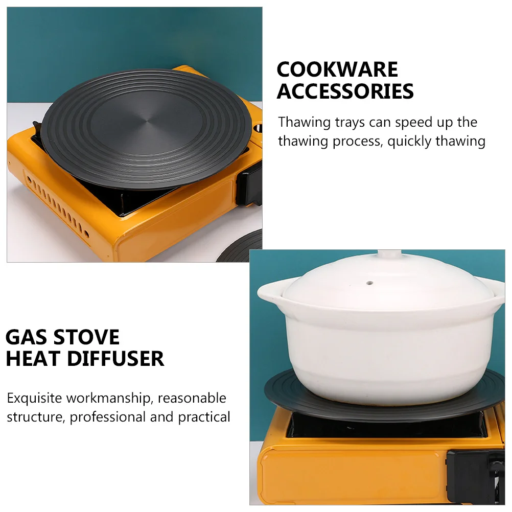 

28Cm Round Heat Diffuser Plate for Gas Stove Even Heat Distribution No Cooking Accessory Fast Defrosting Tray Kitchen