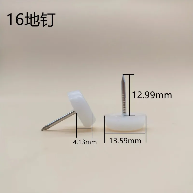 50pcs Plastic Furniture Leg Nails Non-Slip Moisture-Proof Floor Protectors for Sofa Wooden Furniture Anti-Collision Foot Pads