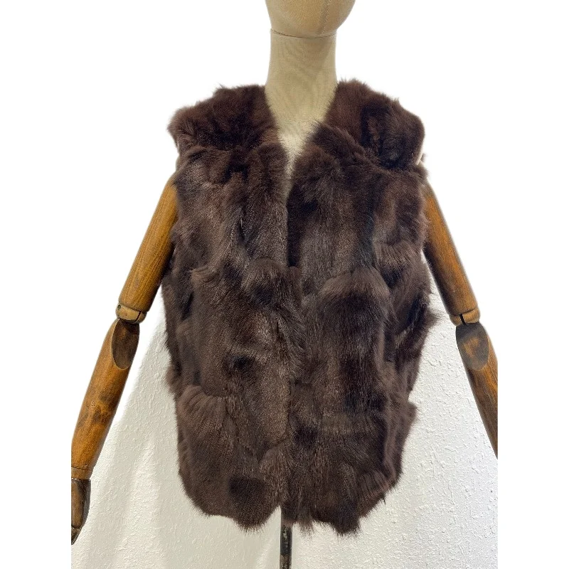 Nature genuine Fox Fur  Vest Women Short Slim Fit Warm Young Style Real Fur Back Vest