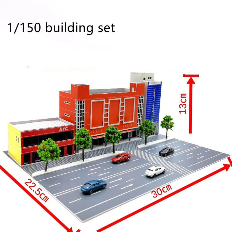 N costruzione di modelli in scala assemblaggio scena architettonica assemblaggio di plastica fabbrica di centri commerciali per Diorama Layout fai da te
