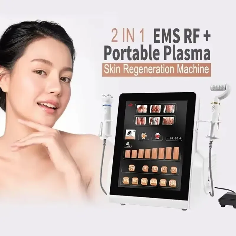 2026.9.21 2 In 1New Design Plasma RFEMS Wrinkle Remove Acne Treatment Facial Rejuvenation Spot Removal Skin Tightening Machine