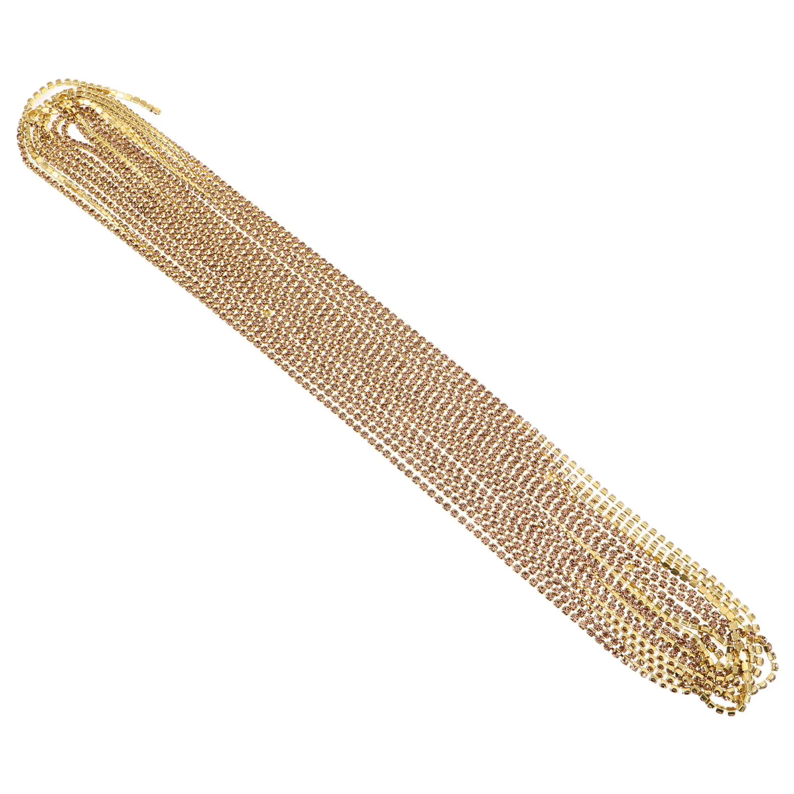10M Sparkly Crystal Rhinestone Chain Ribbon Close Cup Design Sew on Trim for Rhinestone Jewelry Crafting Bling Embellishments