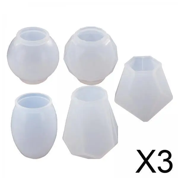 

Resin Silicone Wine Bottle Stopper Mold Set Crystal Moulds for DIY Handmade Bar Table Decor and Craft Beginners