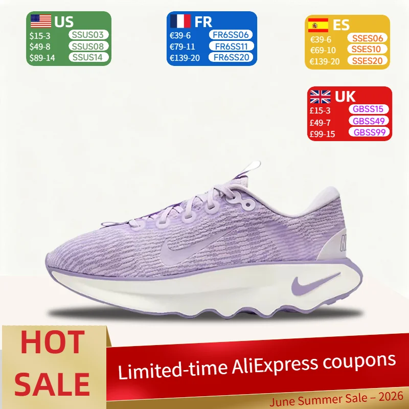 

Nike Motiva Fashionable Breathable Durable Lightweight Soft Low-Top Walking Shoes Women's Purple DV1238-502