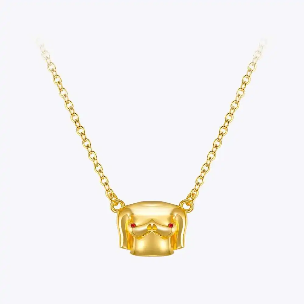 ENFASHION Aesthetic 3D Breast Necklace For Women Gold Color Choker Party 2021 Body Necklaces Fashion Jewelry Collier P213198