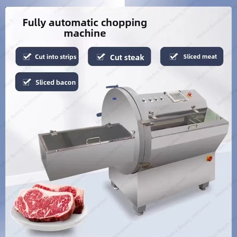 Automatic Chopping Machine Bone Pork Chop Slicer Frozen Meat Bone Cutter Pork Belly Bacon Beef and Mutton Slicing Machine