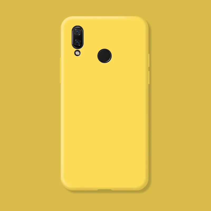 For Huawei Y7 2019 Fundas Original Case For Huawei Y7 Prime 2019 Shockproof TPU Liquid Silicon Protective Phone Back Cover