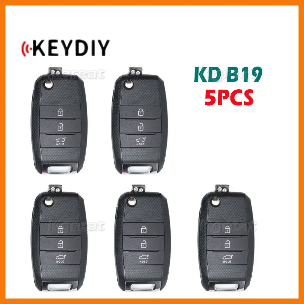 5pcs Keydiy KD B19 Universal Remote Key for Chevrolet Buick B19-2 B19-3 B19-4 Remote Key for KD900 KD-x2 KD Mini Key Programmer