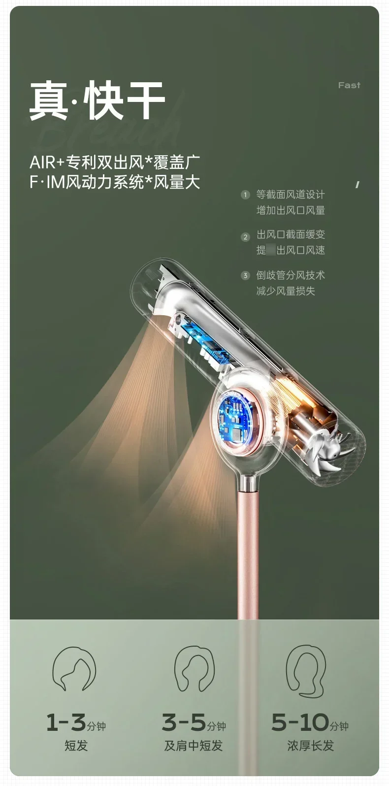 220V Pinsile Vertical Hair Dryer Household Hands Free Anion Hair Care High-power Fast Drying Floor Hair Dryer