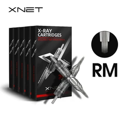 XNET-agujas de tatuaje desechables para máquinas de tatuaje rotativas, X-RAY, 20/60/100/200 piezas, Magnum RM, esterilizadas de seguridad