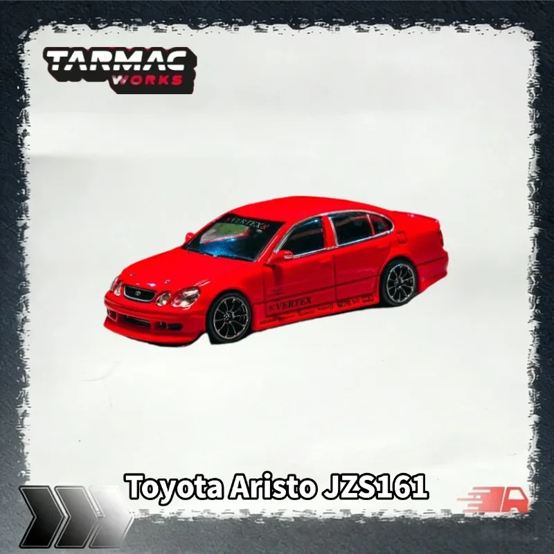 Tarmac Works 1:64 Toyota GS Vertex Red Modified JDM Diecast Sedan Car Collectible Model