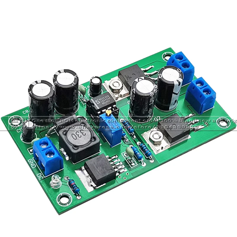 Adjustable buck boost power module XL6009, with one turn dual positive and negative voltage regulation output 5V9V12V15V18V