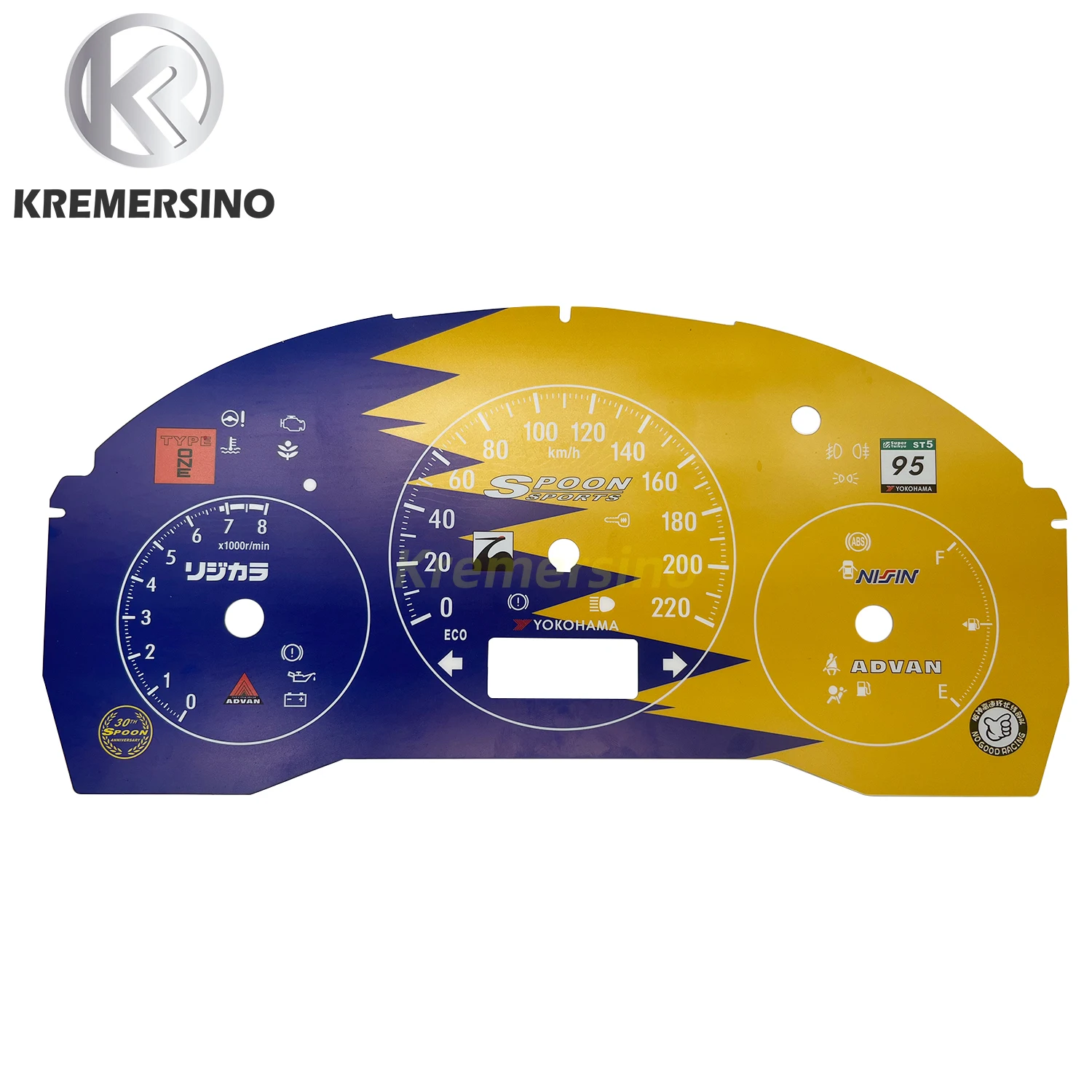 Cluster Overlay Dashboard Sticker for Honda  JAZZ GK5 RS Instrument Panel Trim Sticker