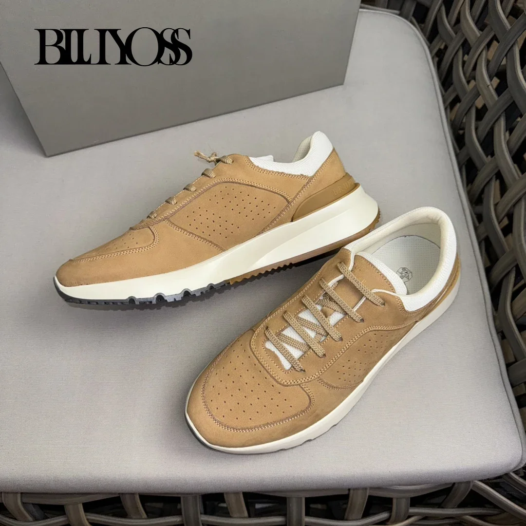 BLLIYOSS Lace-up Sports Shoes 2024 New Inner Exclusive Fine Pipette Comfort high Quality Outdoors Men‘s European big size 38-46