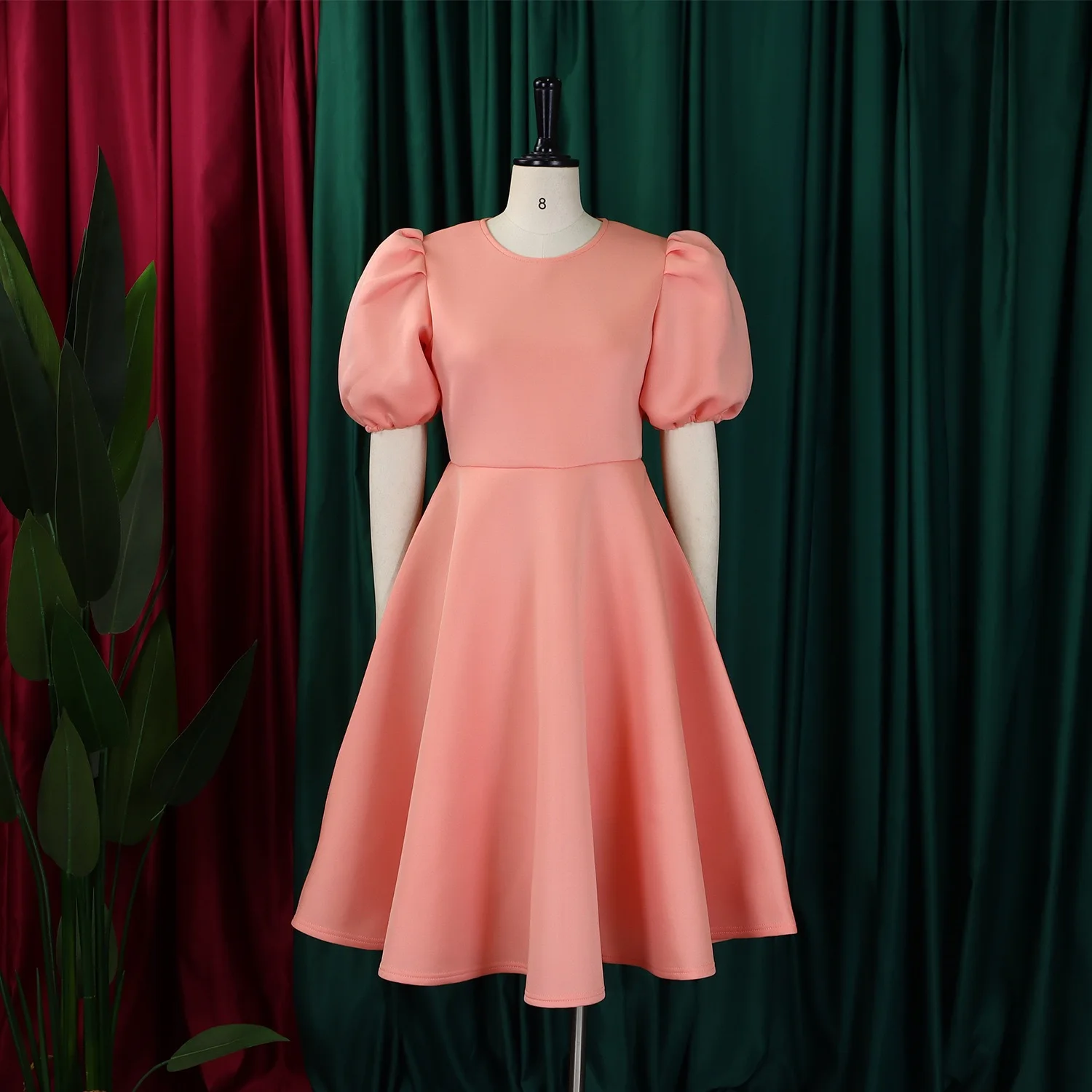 Elegant Party Dresses for Women 2026 New O Neck Short Sleeve High Waisted Pleated Mid Calf Fashion Ladies Birthday Dinner Dress - AliExpress Elegant Party Dresses for Women 2026 New O Neck Short Sleeve High Waisted Pleated Mid Calf Fashion Ladies Birthday Dinner Dress - AliExpress