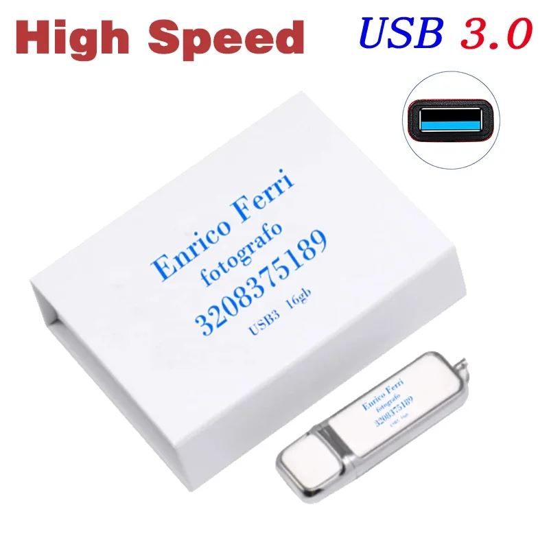 Black White Paper Box + Leather USB Flash Drive Free LOGO High Speed Select 3.0 Low Price Select 2.0 Pen Drive 4GB 8GB 16GB 32GB